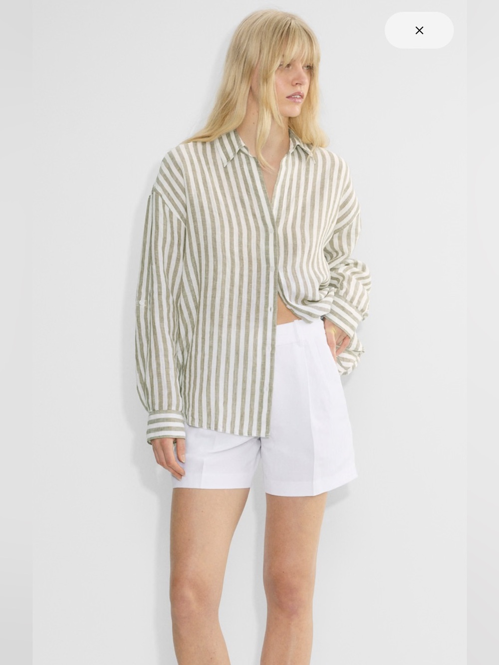 Aritzia Effortless CruiseLinen Shorts - Mid Thigh